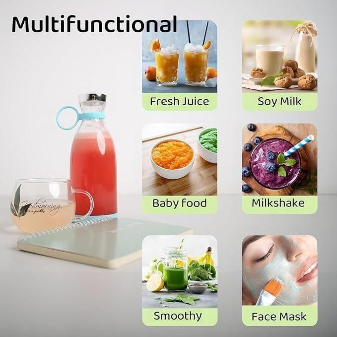 Mini Juice Blender for Home & Travel – USB Rechargeable, Easy to Use