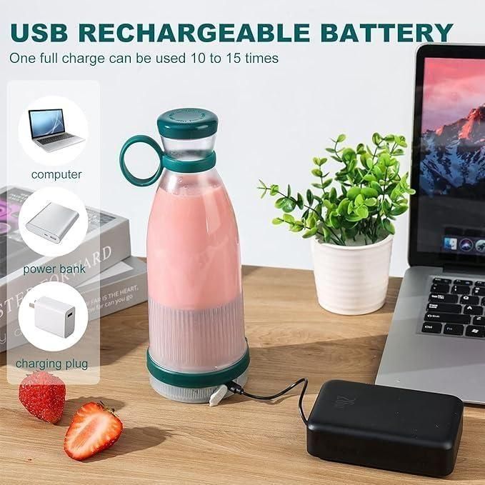 Mini Juice Blender for Home & Travel – USB Rechargeable, Easy to Use