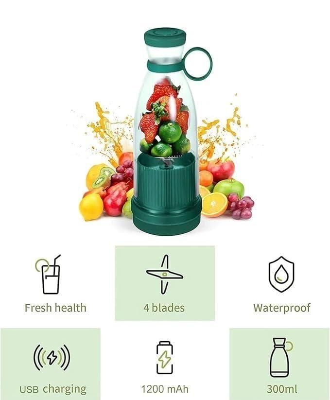 Mini Juice Blender for Home & Travel – USB Rechargeable, Easy to Use